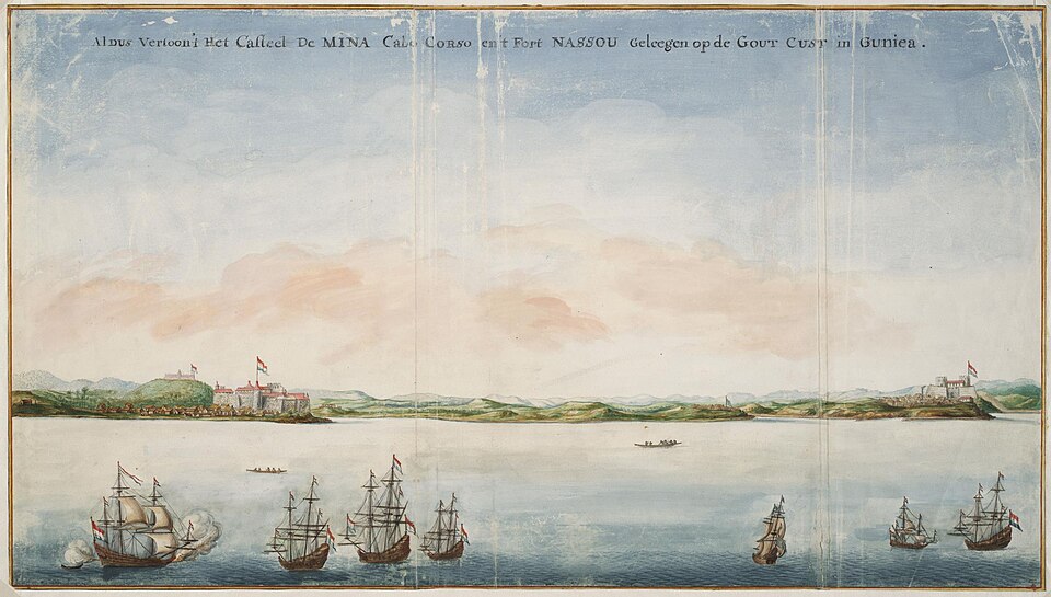View of the forts of El Mina and Nassau
